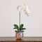 2ft. Artificial Orchid Arrangement in Handmade Mexican Talavera Ceramic Planter